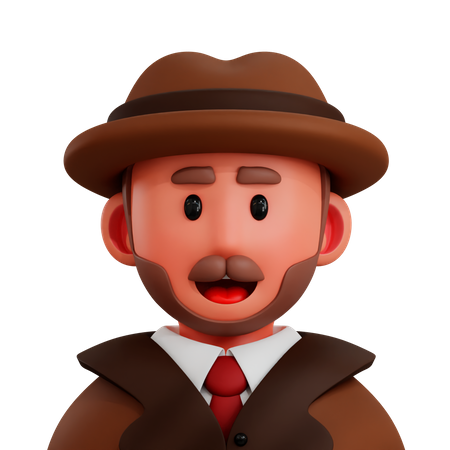 Detective  3D Icon