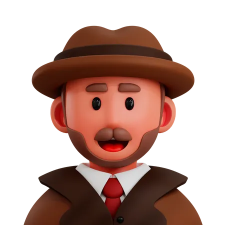 Detective  3D Icon