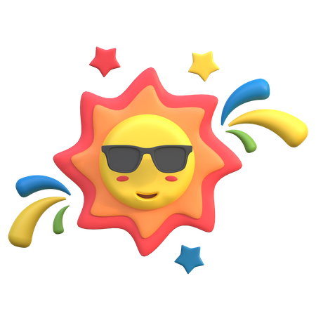 Dia ensolarado  3D Icon