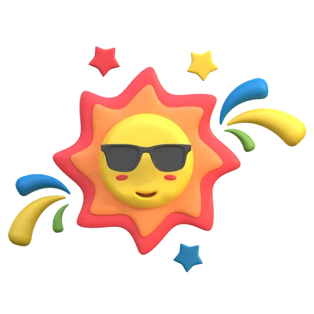 Dia ensolarado  3D Icon