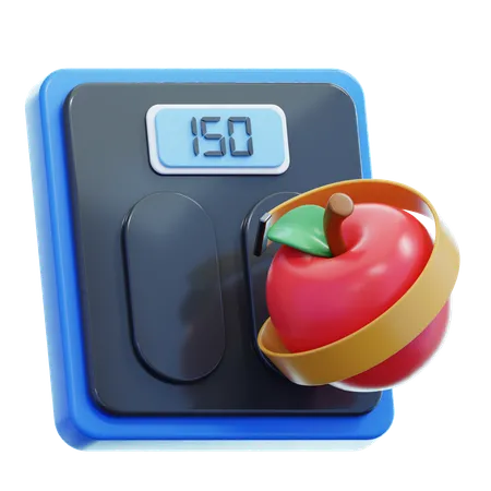 Diabetes sobrepeso  3D Icon