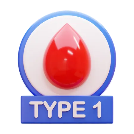 Tipo de diabetes  3D Icon