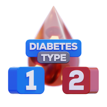 Tipo de diabetes  3D Icon