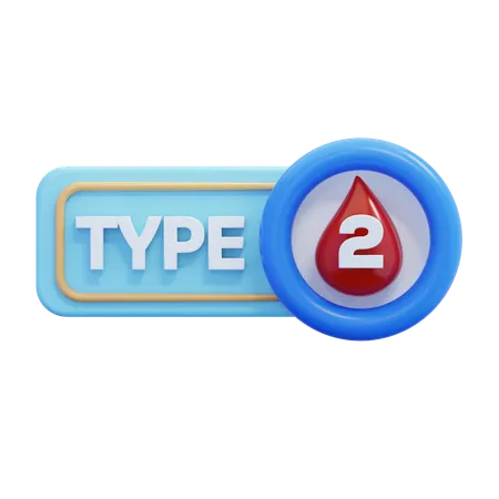 Diabetes tipo 2  3D Icon