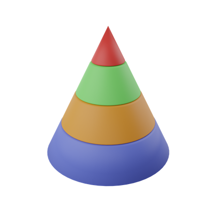 Diagramme pyramidal  3D Icon