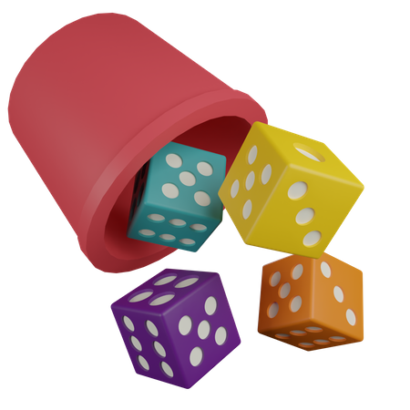 Dices Cup  3D Icon