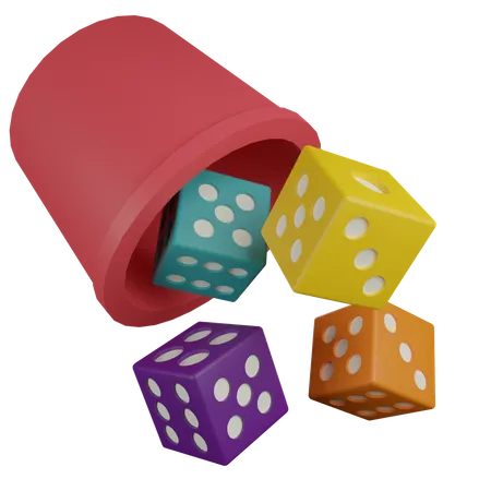 Dices Cup  3D Icon