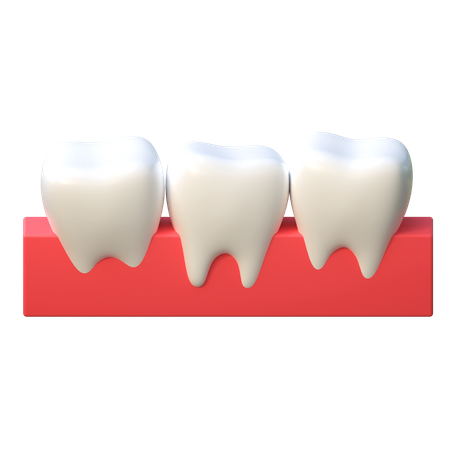 Dientes desalineados  3D Icon