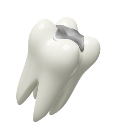 Modelo de dientes molares.  3D Illustration