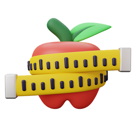 Dieta  3D Icon