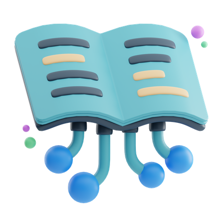 Digital Book  3D Icon