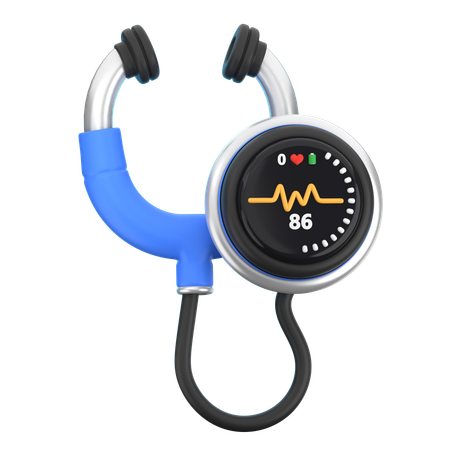 Digital Stethoscope  3D Icon