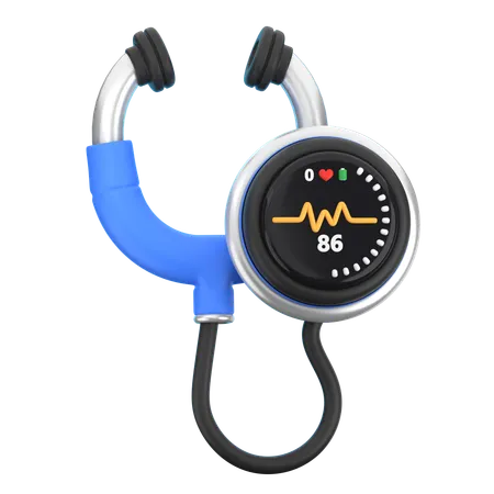 Digital Stethoscope  3D Icon