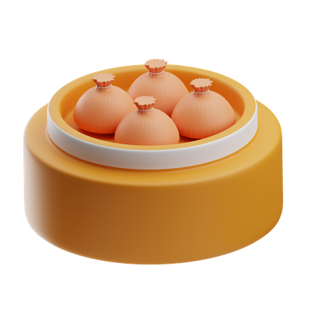 Dim Sum  3D Icon