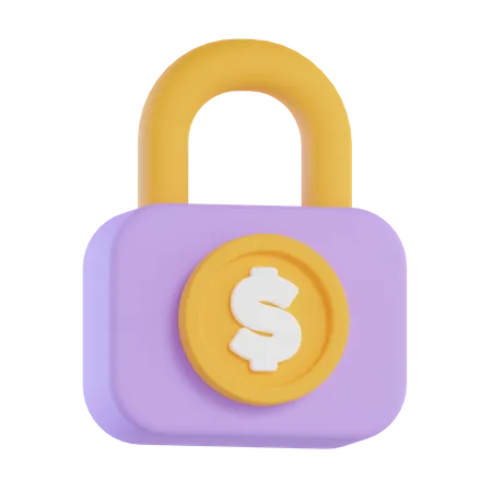 Dinero seguro  3D Icon