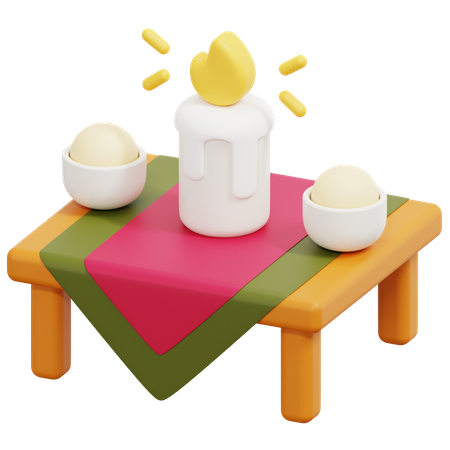 Dinning Table  3D Icon