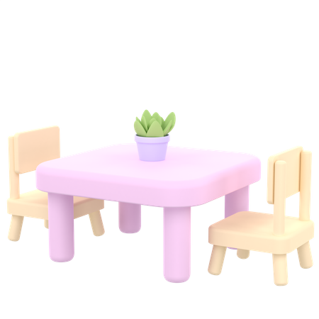 Dinning Table  3D Icon