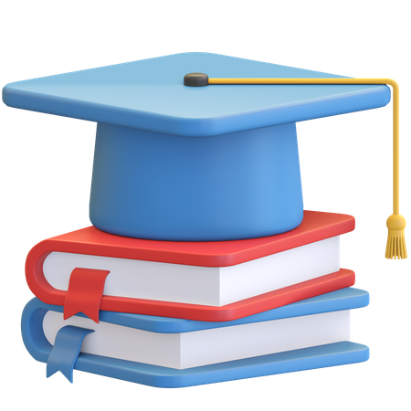 Diploma hat  3D Illustration