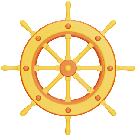 Dirección de barco  3D Icon