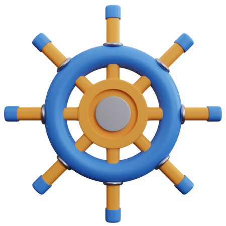 Dirección de barco  3D Icon