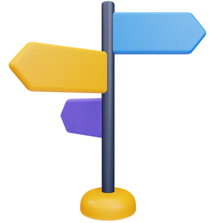 Direction Board  3D Icon