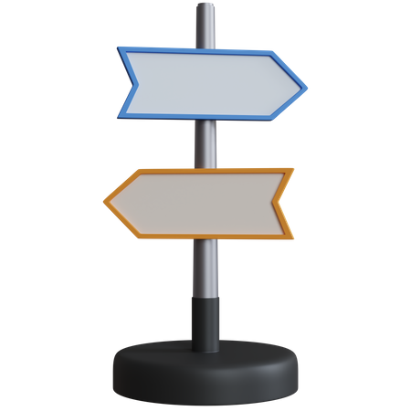 Direction Board  3D Icon