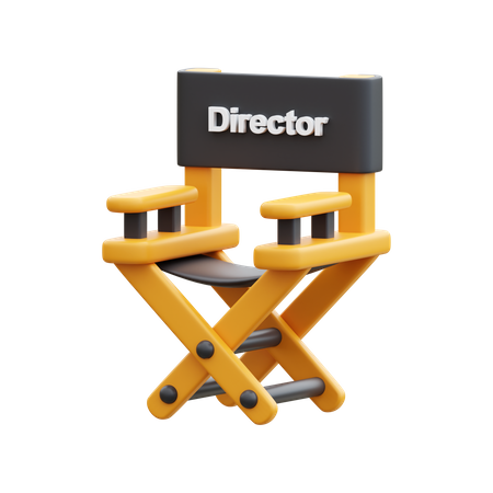 Director Chair  3D Icon