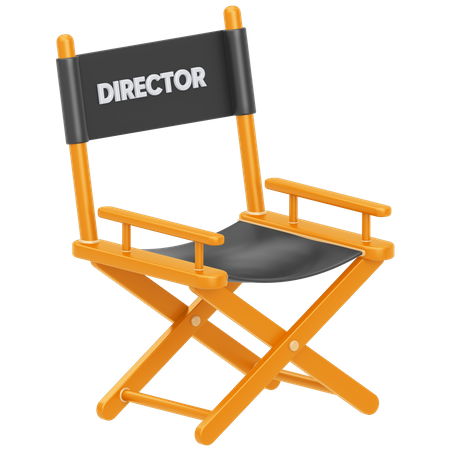 Director Chair  3D Illustration