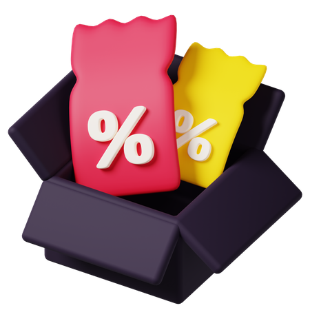 Discount  3D Icon