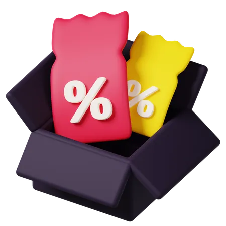 Discount  3D Icon