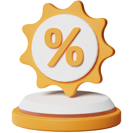 Discount  3D Icon