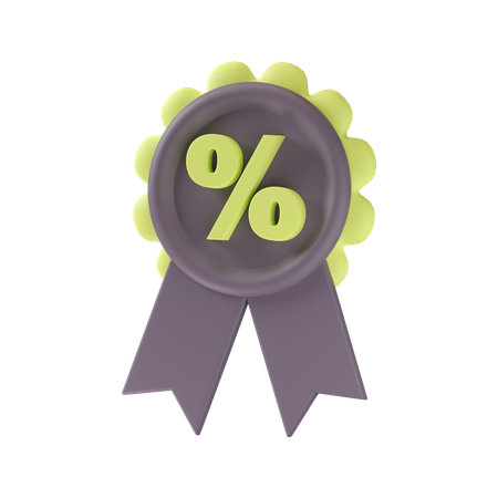 Discount Badge  3D Icon