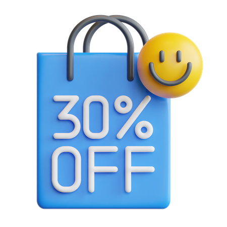 Discount Bag  3D Icon