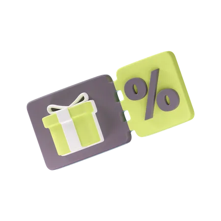 Discount Coupon  3D Icon