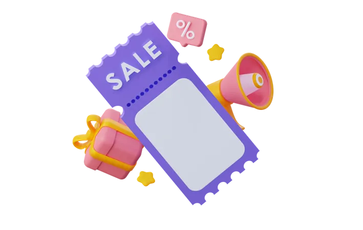 Discount Coupon  3D Icon