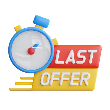 Discount Deadline  3D Icon