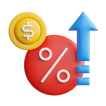 Discount Growth  3D Icon