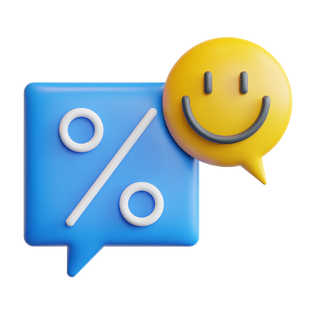 Discount Message  3D Icon