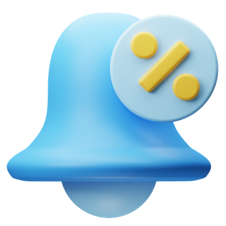 Discount Notification  3D Icon