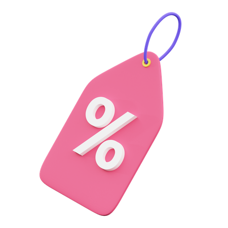 Discount Tag  3D Illustration