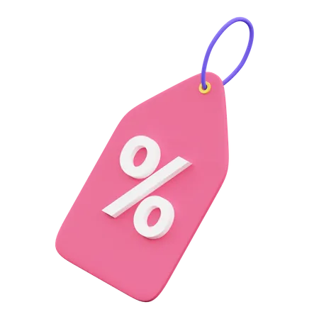 Discount Tag  3D Illustration