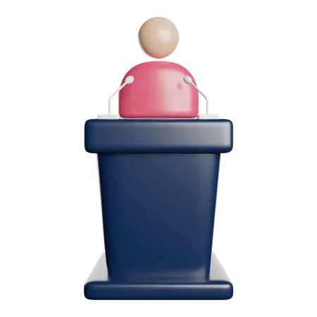 Discours  3D Icon