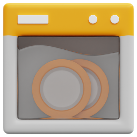 Dish Washer  3D Icon