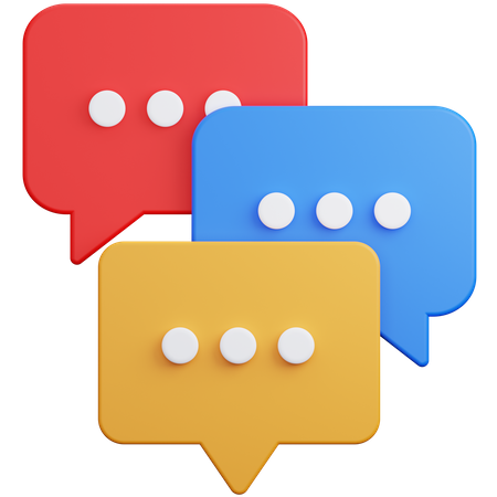 Diskussion  3D Icon