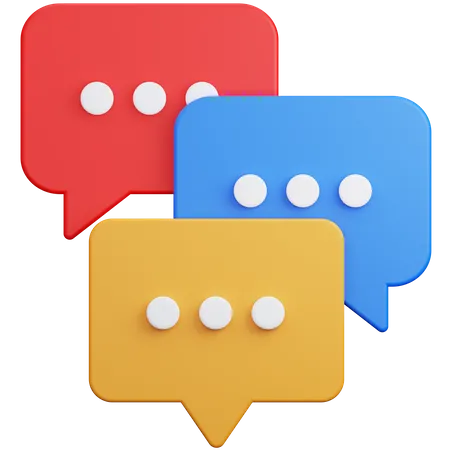 Diskussion  3D Icon