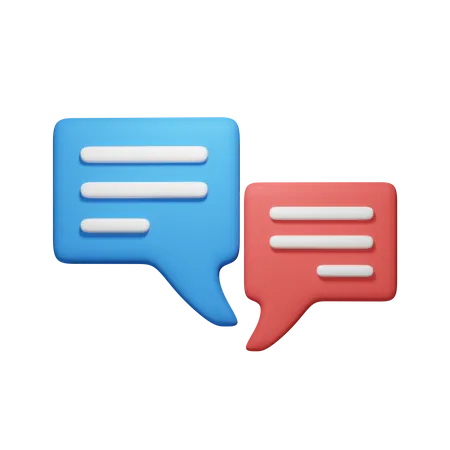 Diskussion  3D Icon