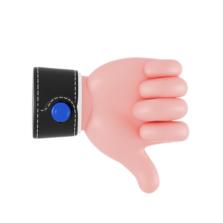 Dislike Hand Gesture  3D Icon