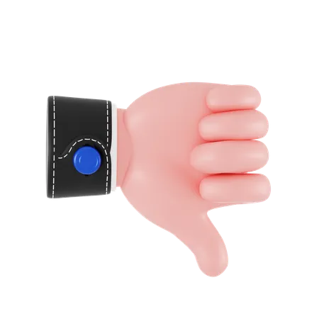 Dislike Hand Gesture  3D Icon