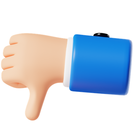 Dislike Hand Gesture  3D Icon