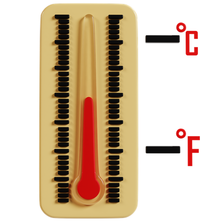 Dispositivo de medición de temperatura analógico  3D Icon